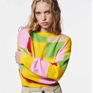 Patchwork sweater - size medium